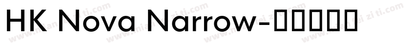 HK Nova Narrow字体转换
